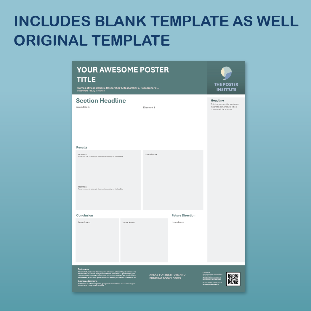 36 x 48 Portrait PowerPoint Template – Data 02