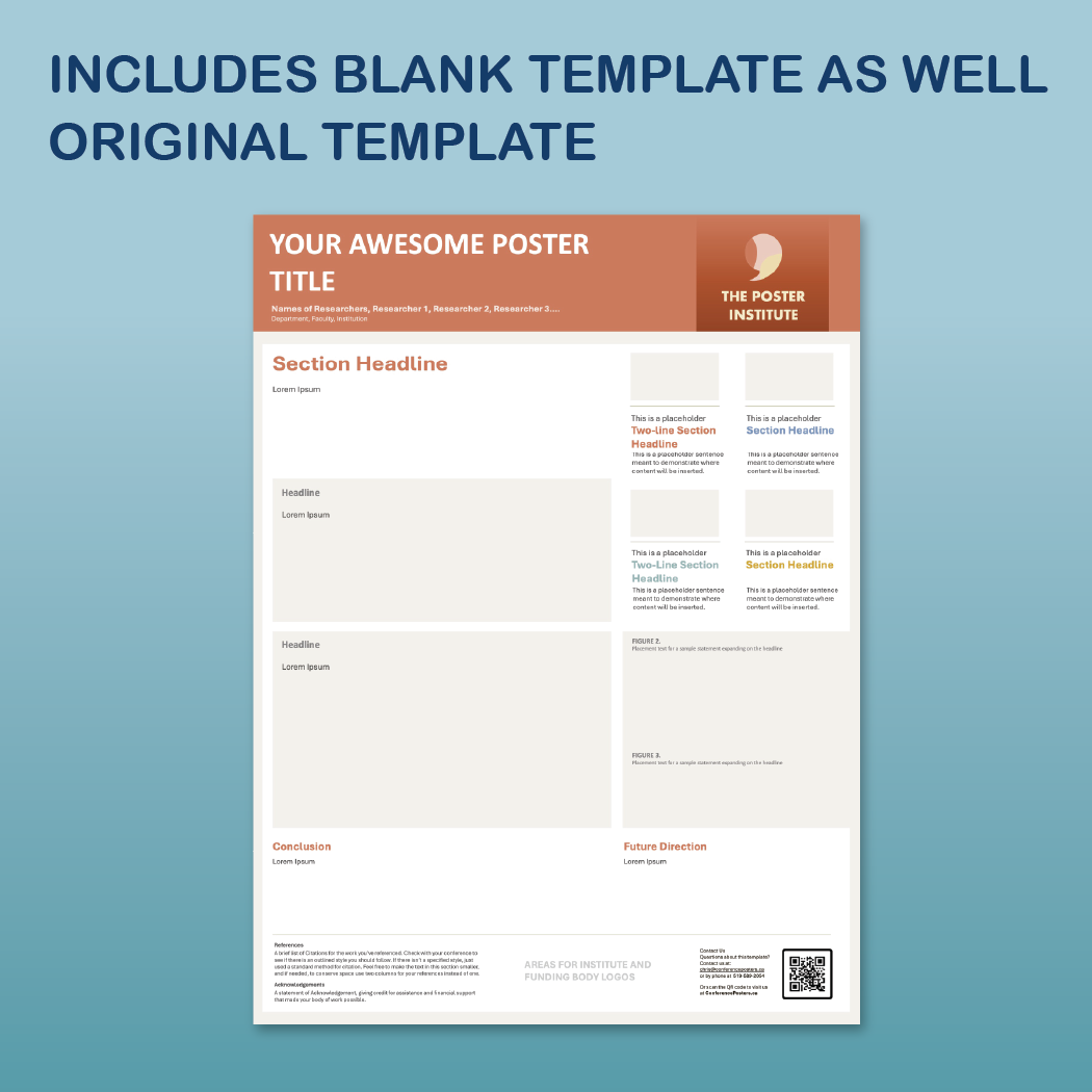 36 x 48 Portrait PowerPoint Template – Data 03