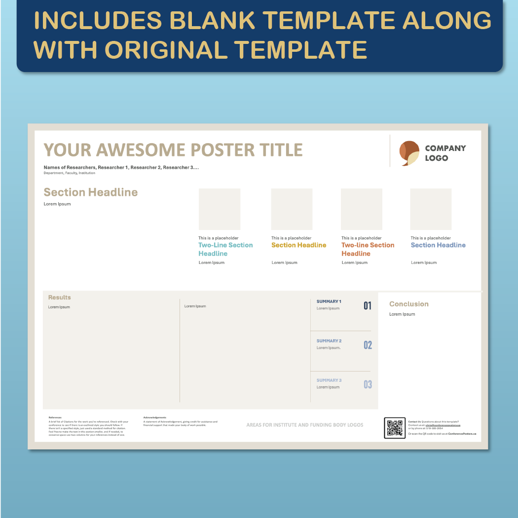 A0 Landscape PowerPoint Template – Data 02