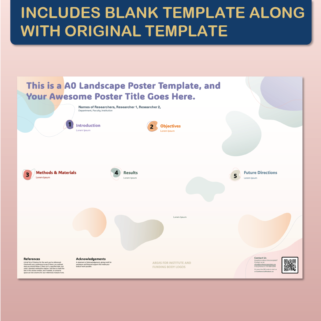 A0 Landscape PowerPoint Template – Wellness 01