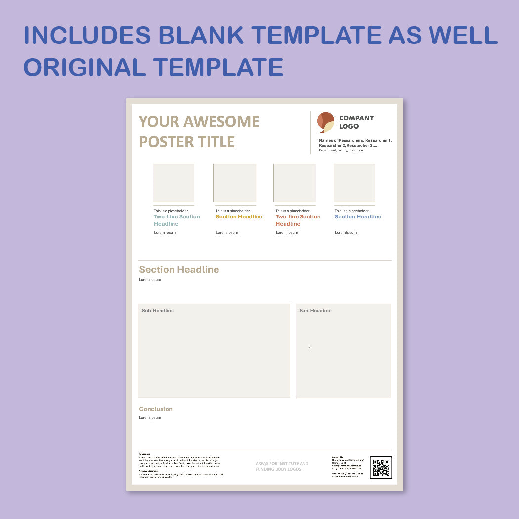 A0 Portrait PowerPoint Template – Data 02