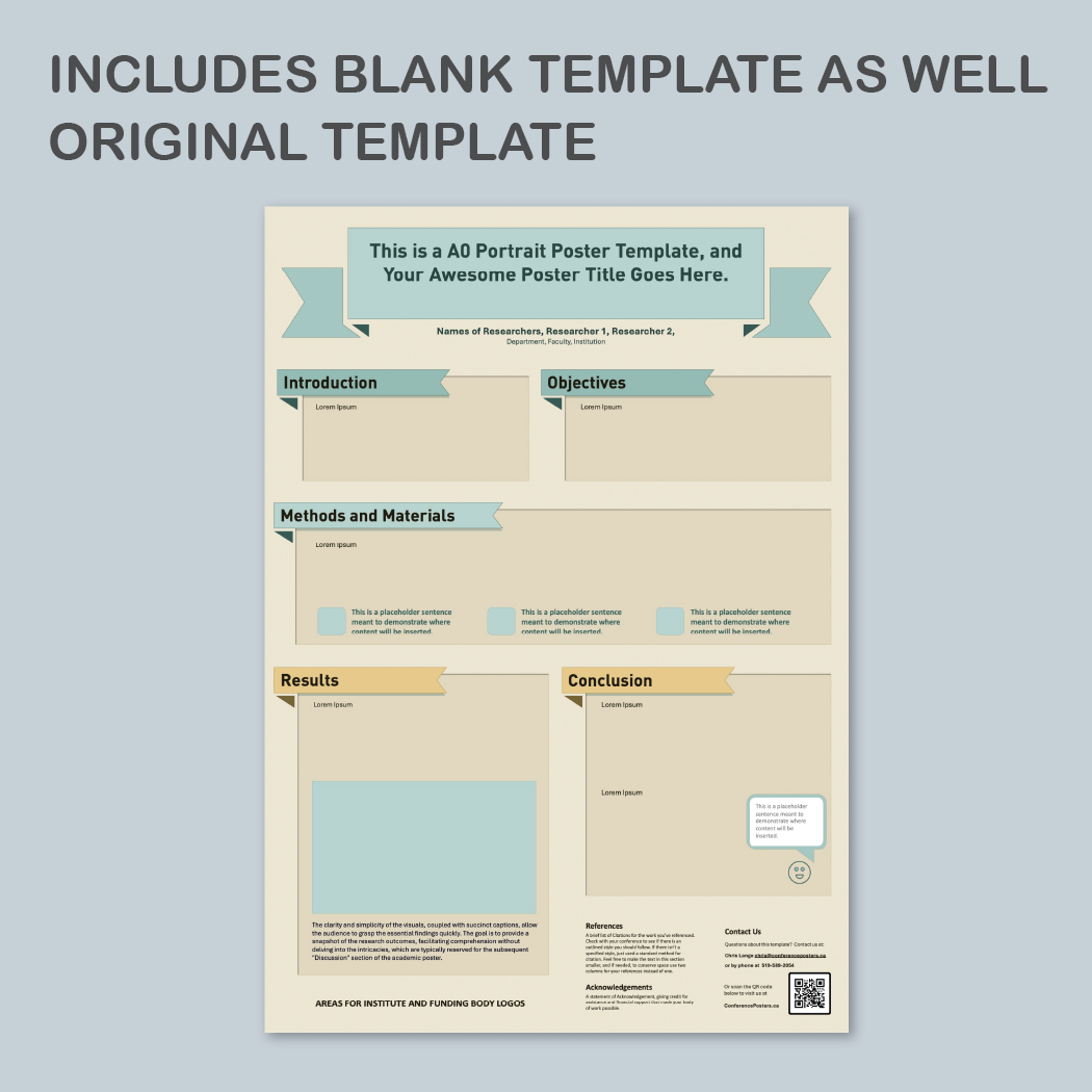 A0 Portrait PowerPoint Template – Generic 01