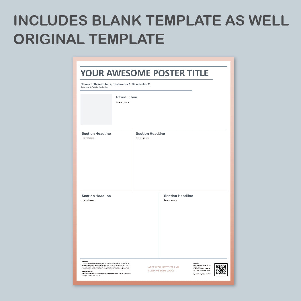 A0 Portrait PowerPoint Template – Commerce 01
