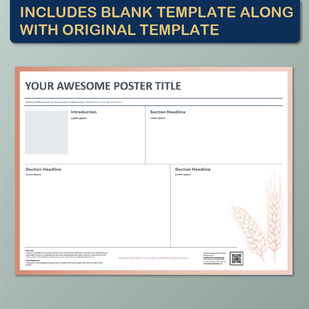 48 x 36 Landscape PowerPoint Template – Business 01