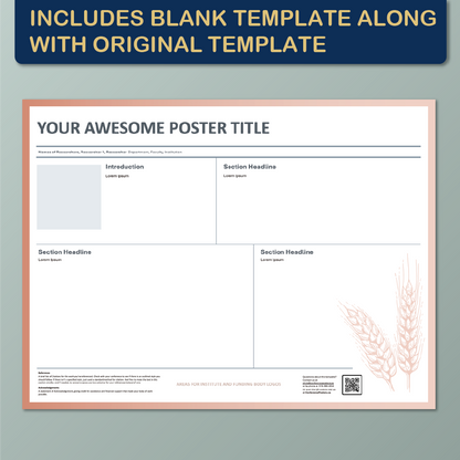 48 x 36 Landscape PowerPoint Template – Business 01