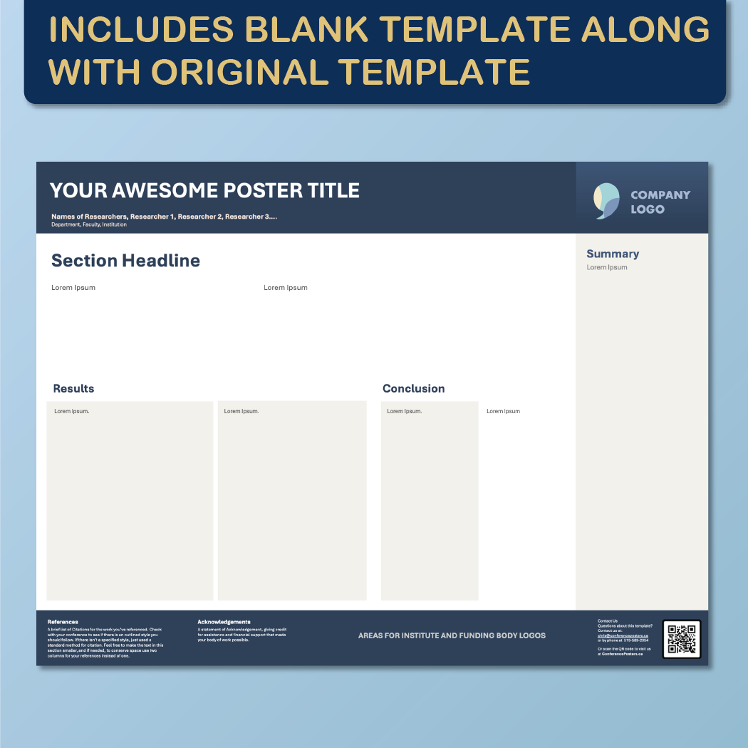 48 x 36 Landscape PowerPoint Template – Data 01