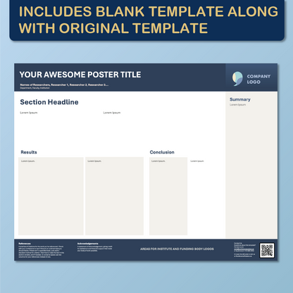 48 x 36 Landscape PowerPoint Template – Data 01