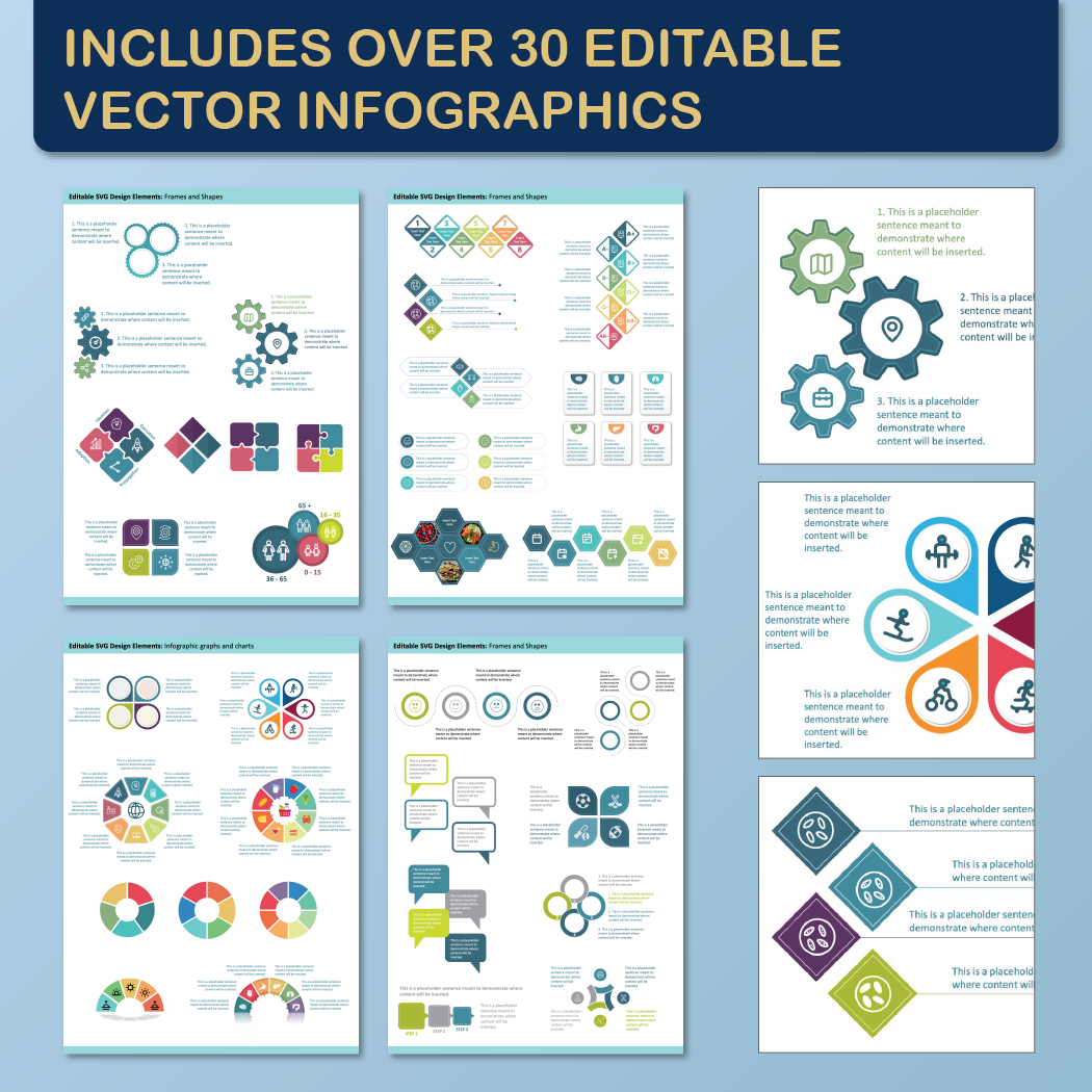 48 x 36 Landscape PowerPoint Template – Data 02