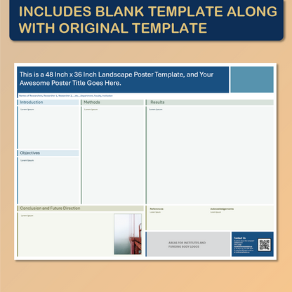 48 x 36 Landscape PowerPoint Template – Engineering 01