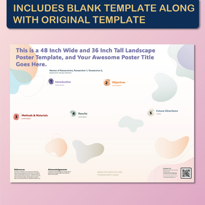 48 x 36 Landscape PowerPoint Template – Wellness 01