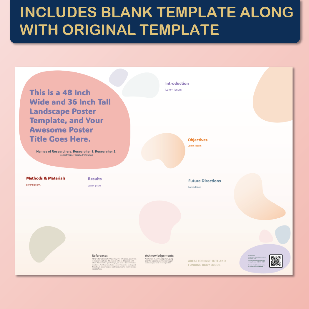 48 x 36 Landscape PowerPoint Template – Wellness 02