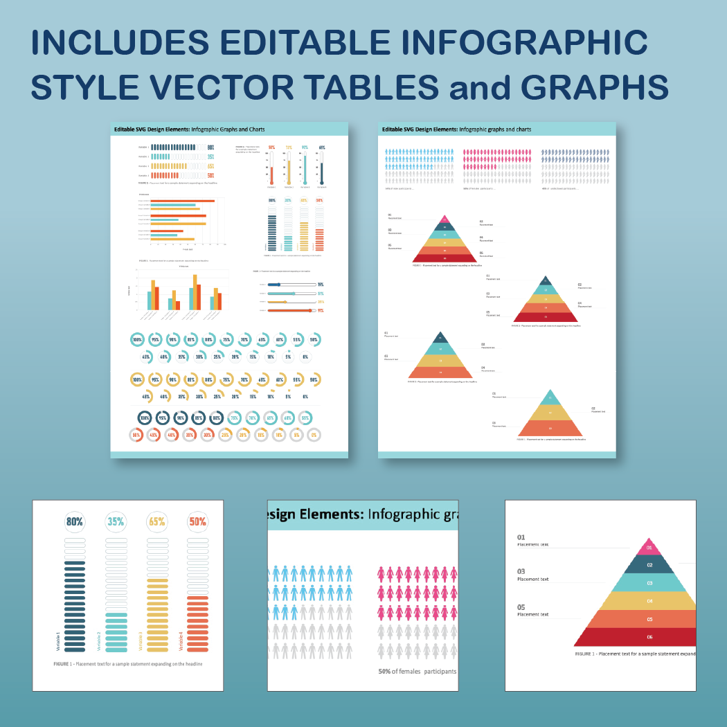 36 x 48 Portrait PowerPoint Template – Data 03