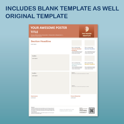36 x 48 Portrait PowerPoint Template – Data 03