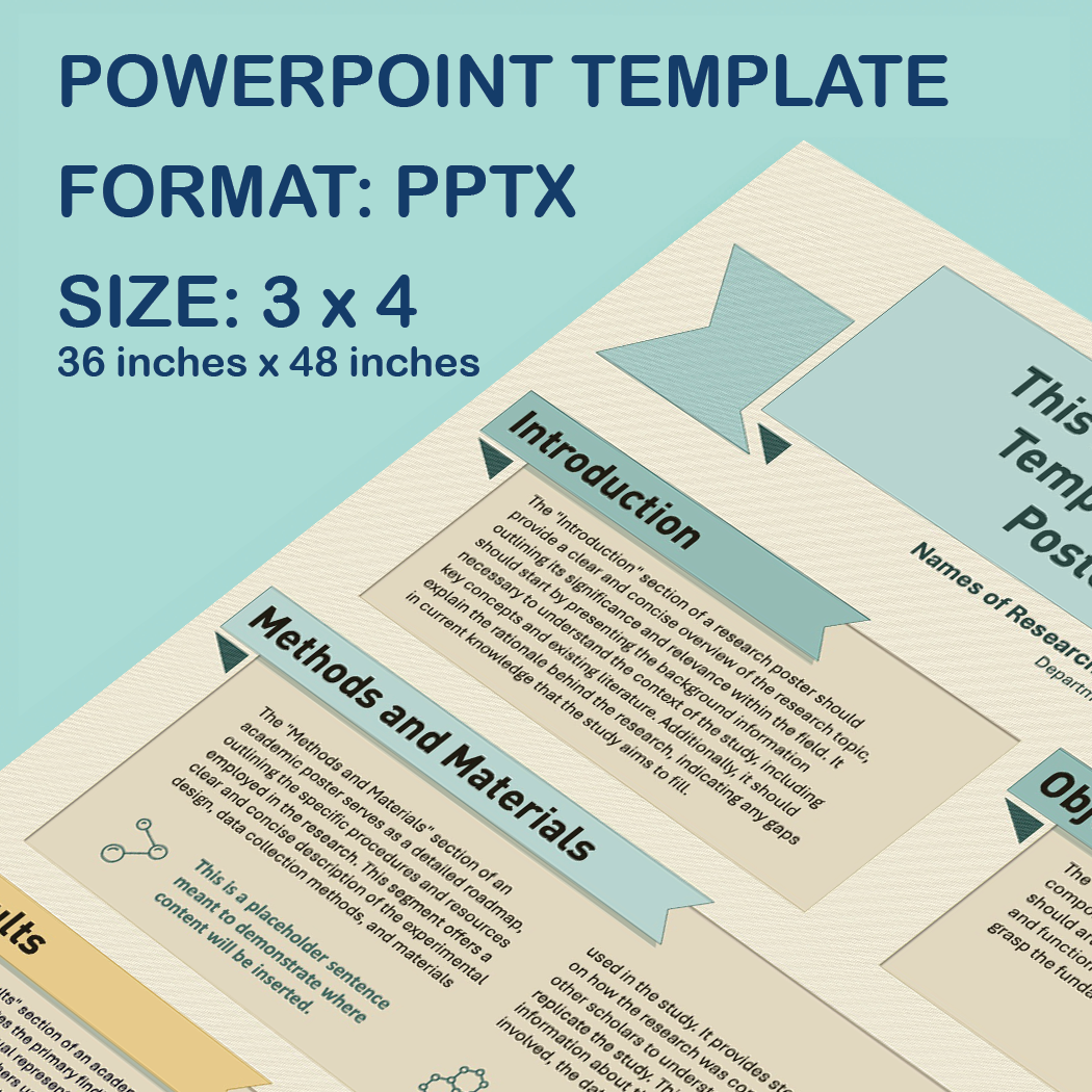 36 x 48 Portrait PowerPoint Template – Generic 01