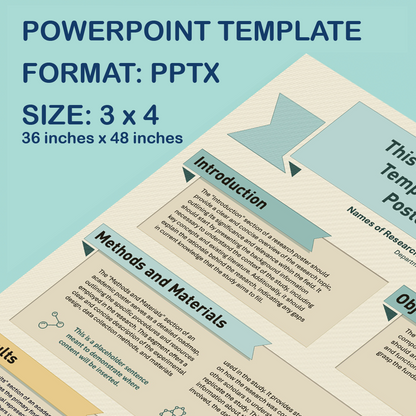 36 x 48 Portrait PowerPoint Template – Generic 01