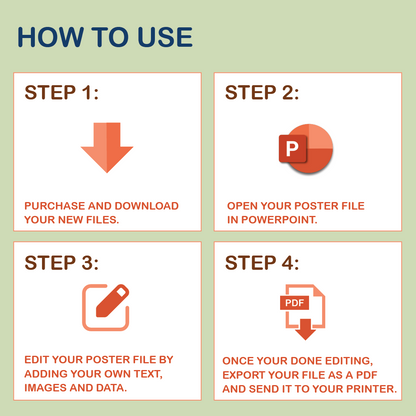 36 x 48 Portrait PowerPoint Template – Bio 01