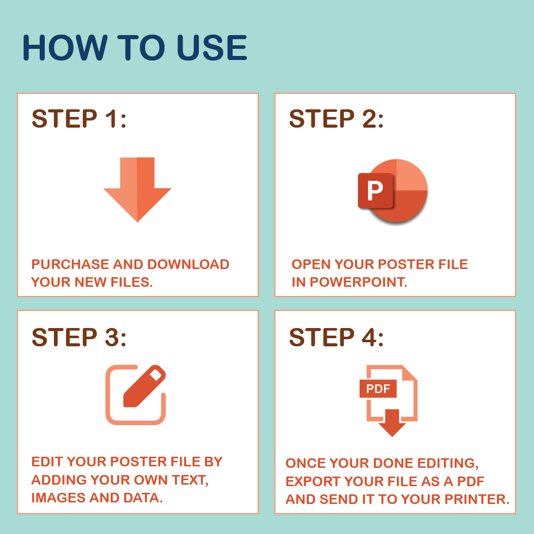 36 x 48 Portrait PowerPoint Template – Commerce 01