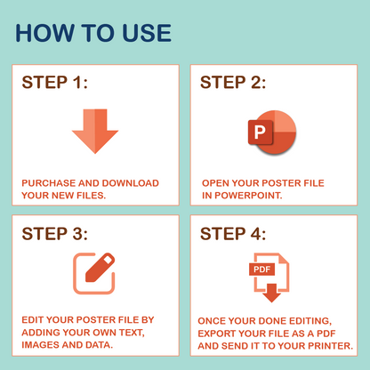 36 x 48 Portrait PowerPoint Template – Commerce 01