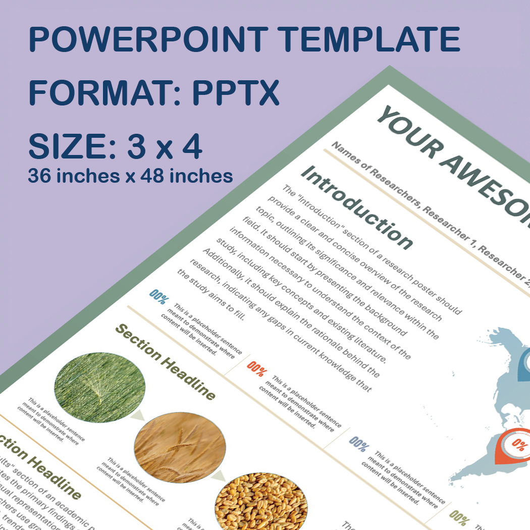 36 x 48 Portrait PowerPoint Template – Commerce 02