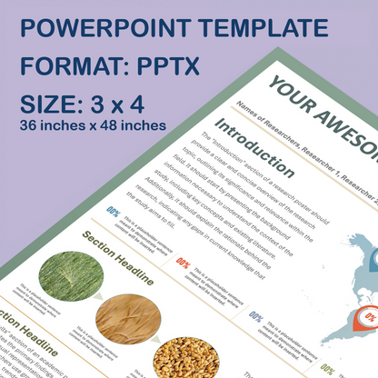 36 x 48 Portrait PowerPoint Template – Commerce 02