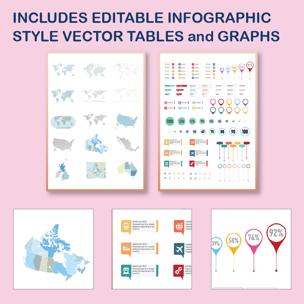 36 x 48 Portrait PowerPoint Template – Commerce 03