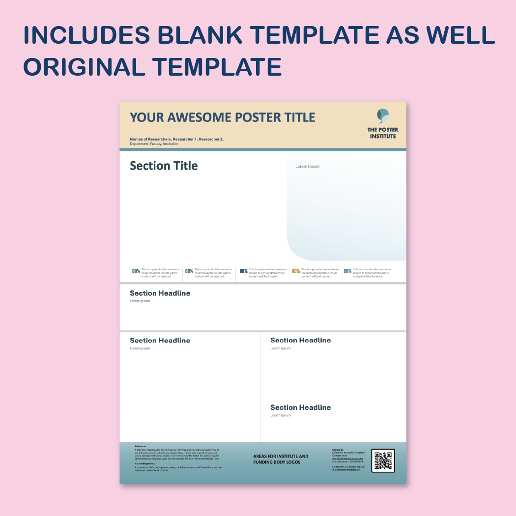 36 x 48 Portrait PowerPoint Template – Commerce 03