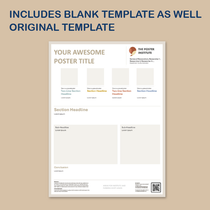 36 x 48 Portrait PowerPoint Template – Data 01