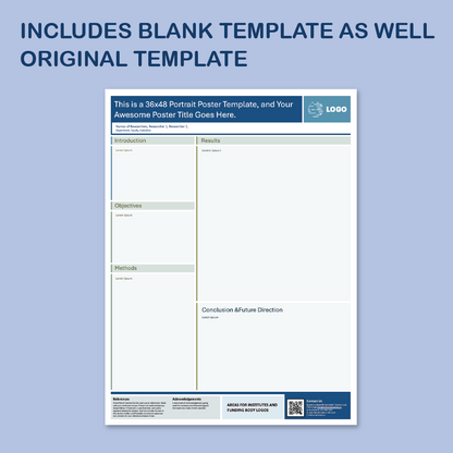36 x 48 Portrait PowerPoint Template – Eng 01