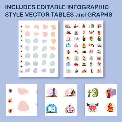 36 x 48 Portrait PowerPoint Template – Wellness 01