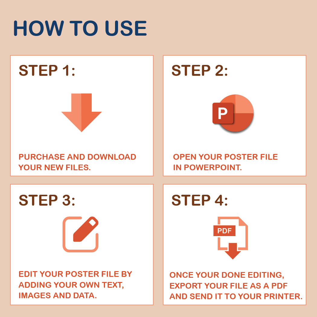 36 x 48 Portrait PowerPoint Template – Wellness 02