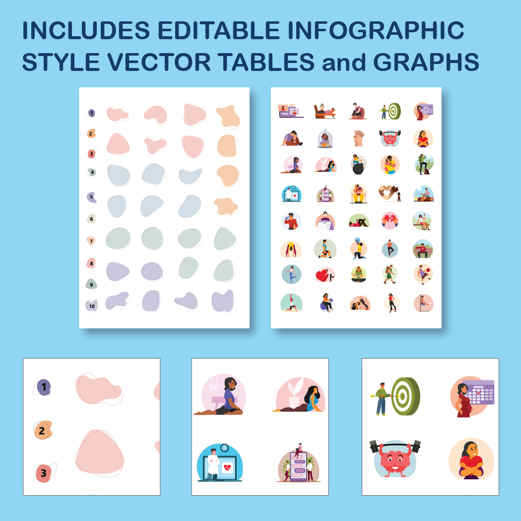 36 x 48 Portrait PowerPoint Template – Wellness 03