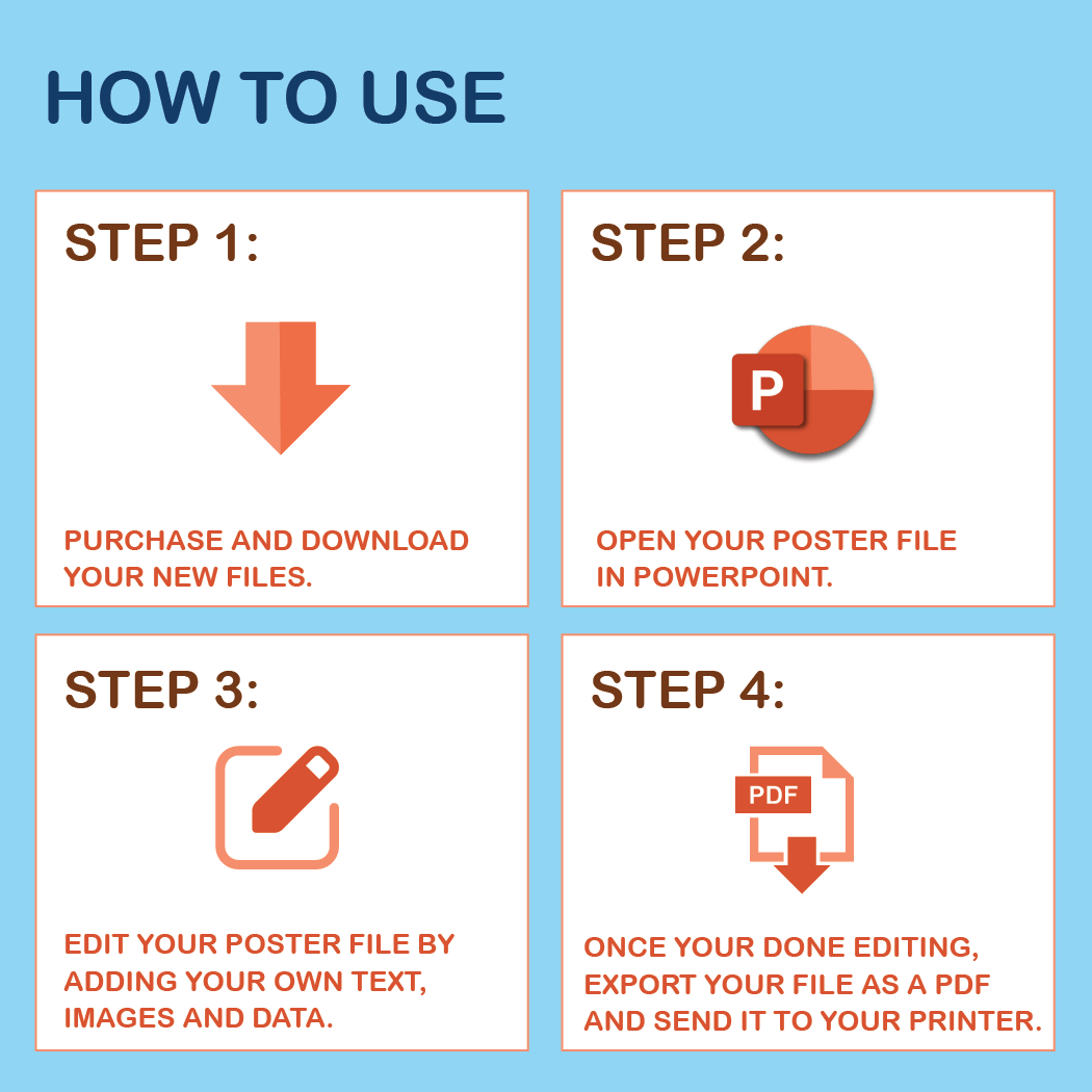 36 x 48 Portrait PowerPoint Template – Wellness 03