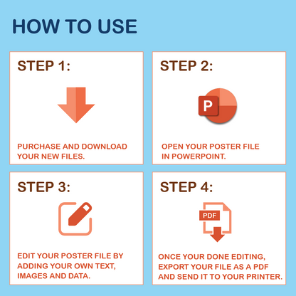36 x 48 Portrait PowerPoint Template – Wellness 03