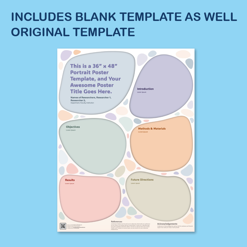 36 x 48 Portrait PowerPoint Template – Wellness 03
