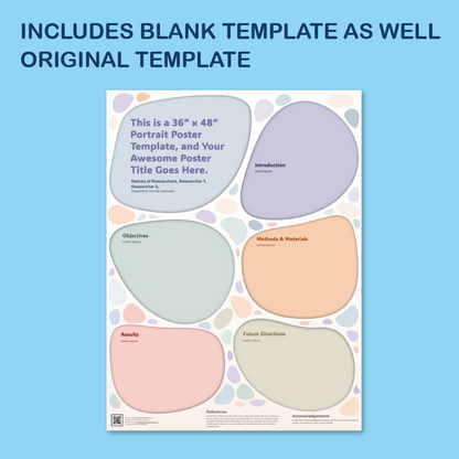 36 x 48 Portrait PowerPoint Template – Wellness 03
