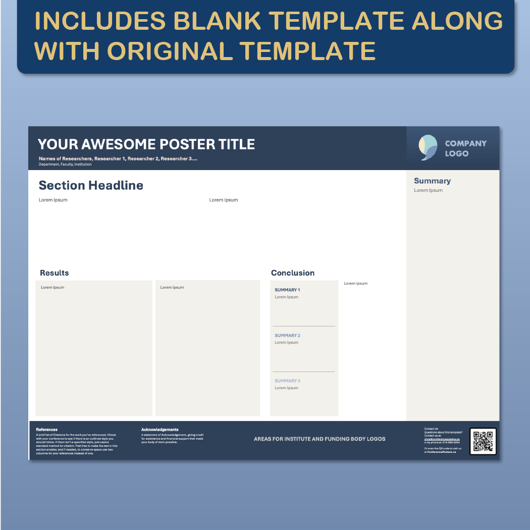 A0 Landscape PowerPoint Template – Data 01