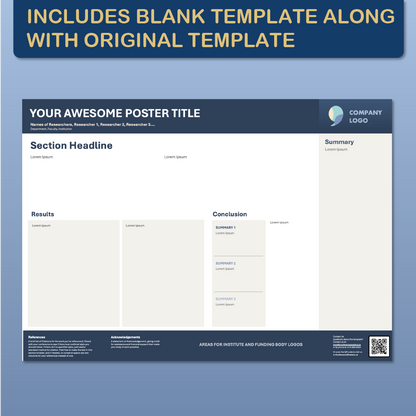 A0 Landscape PowerPoint Template – Data 01