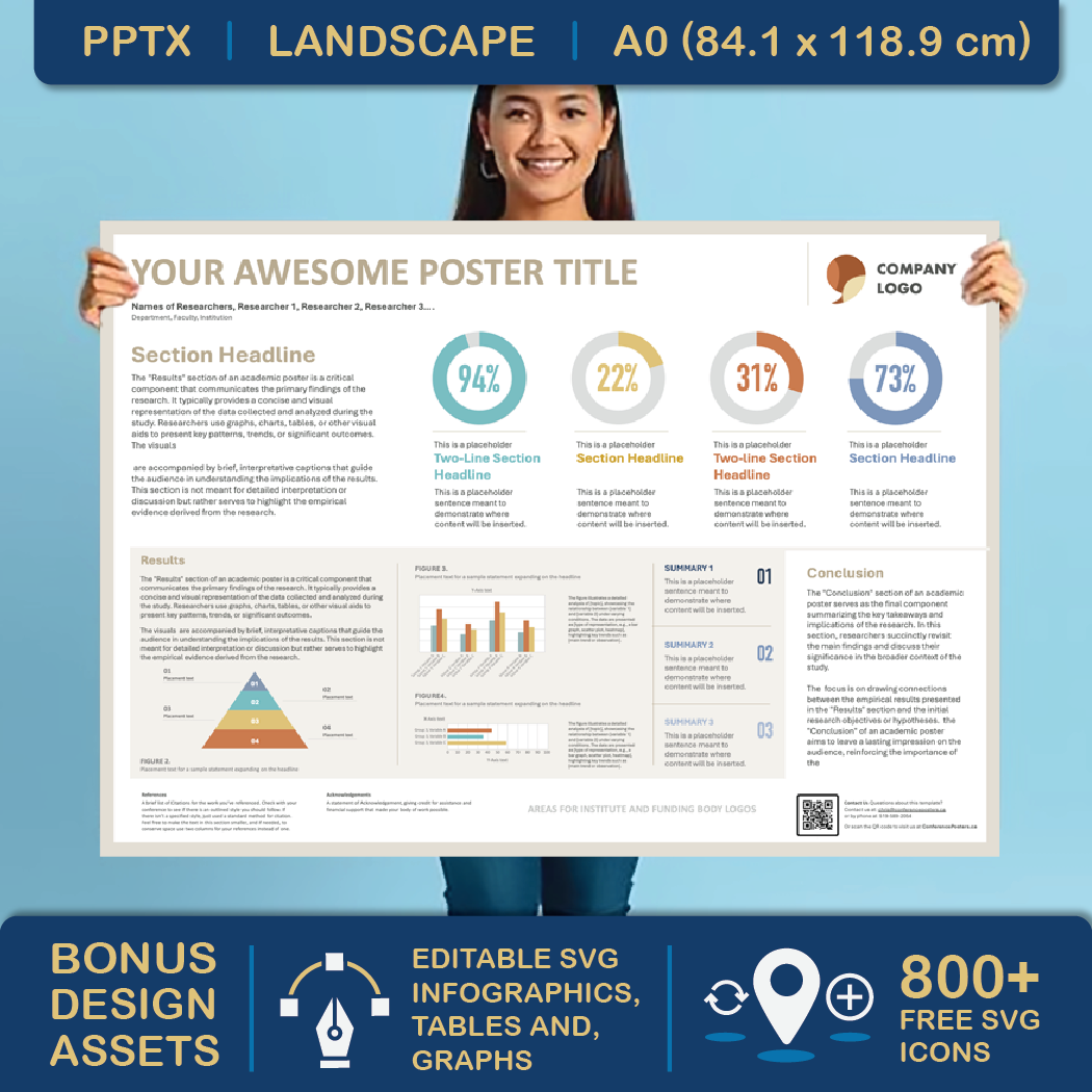 A0 Landscape PowerPoint Template – Data 02