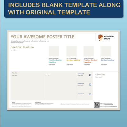 A0 Landscape PowerPoint Template – Data 02