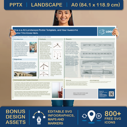 A0 Landscape PowerPoint Template – Engeneering 01