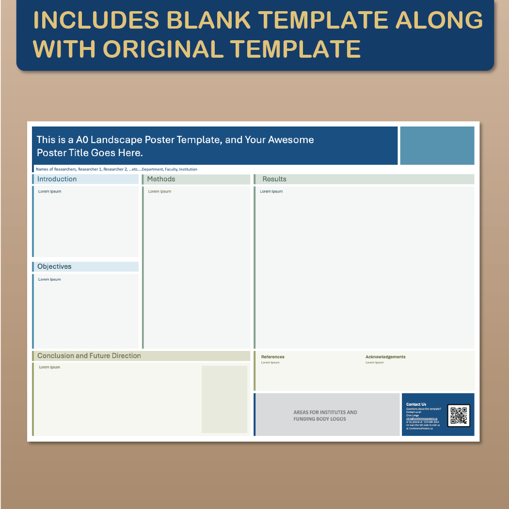 A0 Landscape PowerPoint Template – Engeneering 01