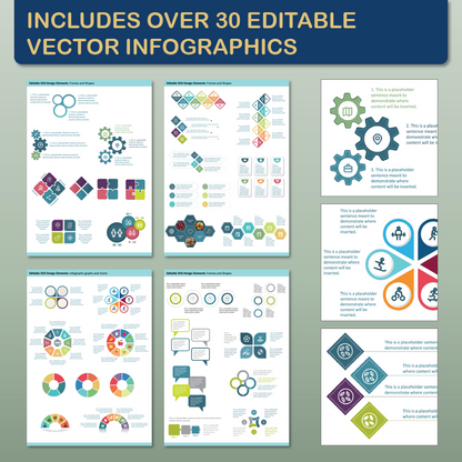 A0 Landscape PowerPoint Template – Business 01