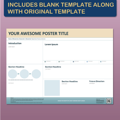 A0 Landscape PowerPoint Template – Business 02