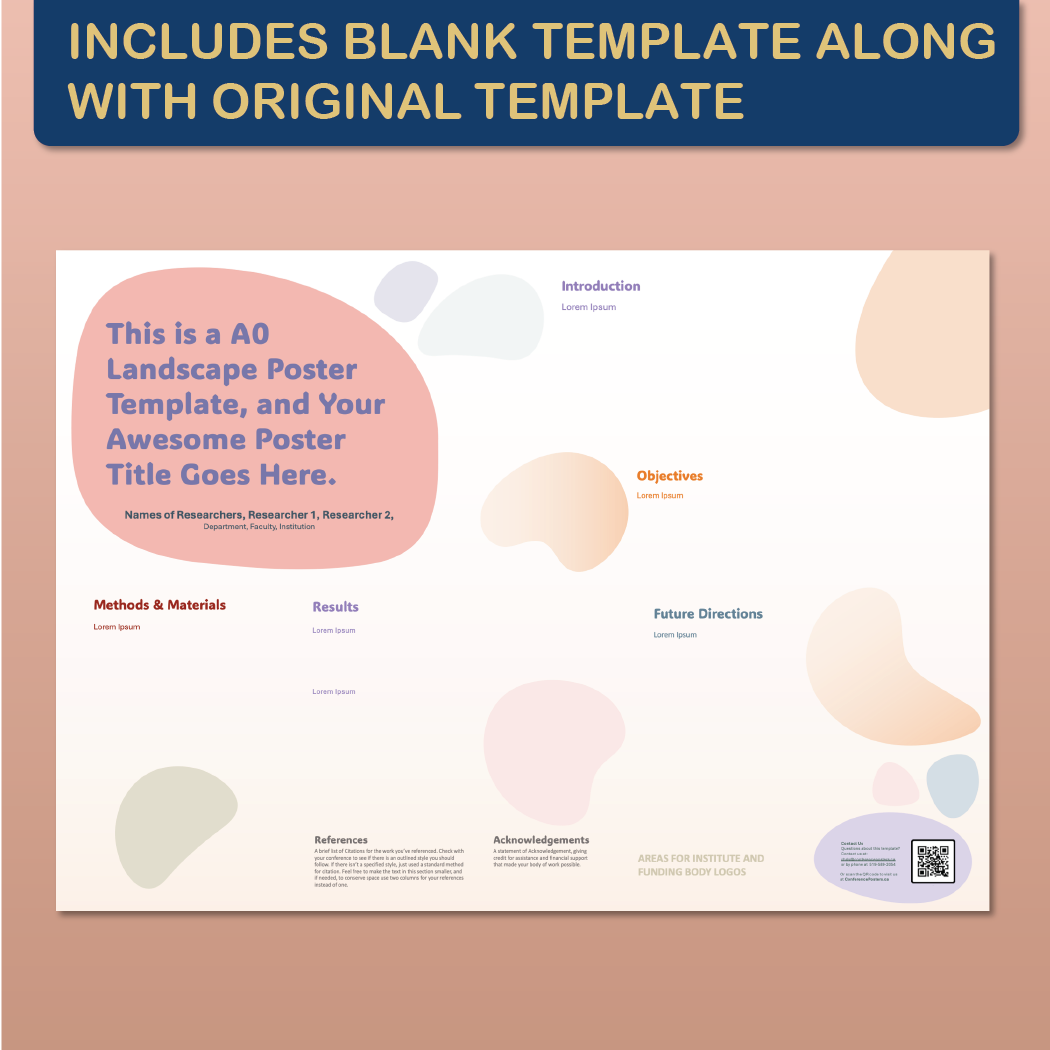 A0 Landscape PowerPoint Template – Wellness 02