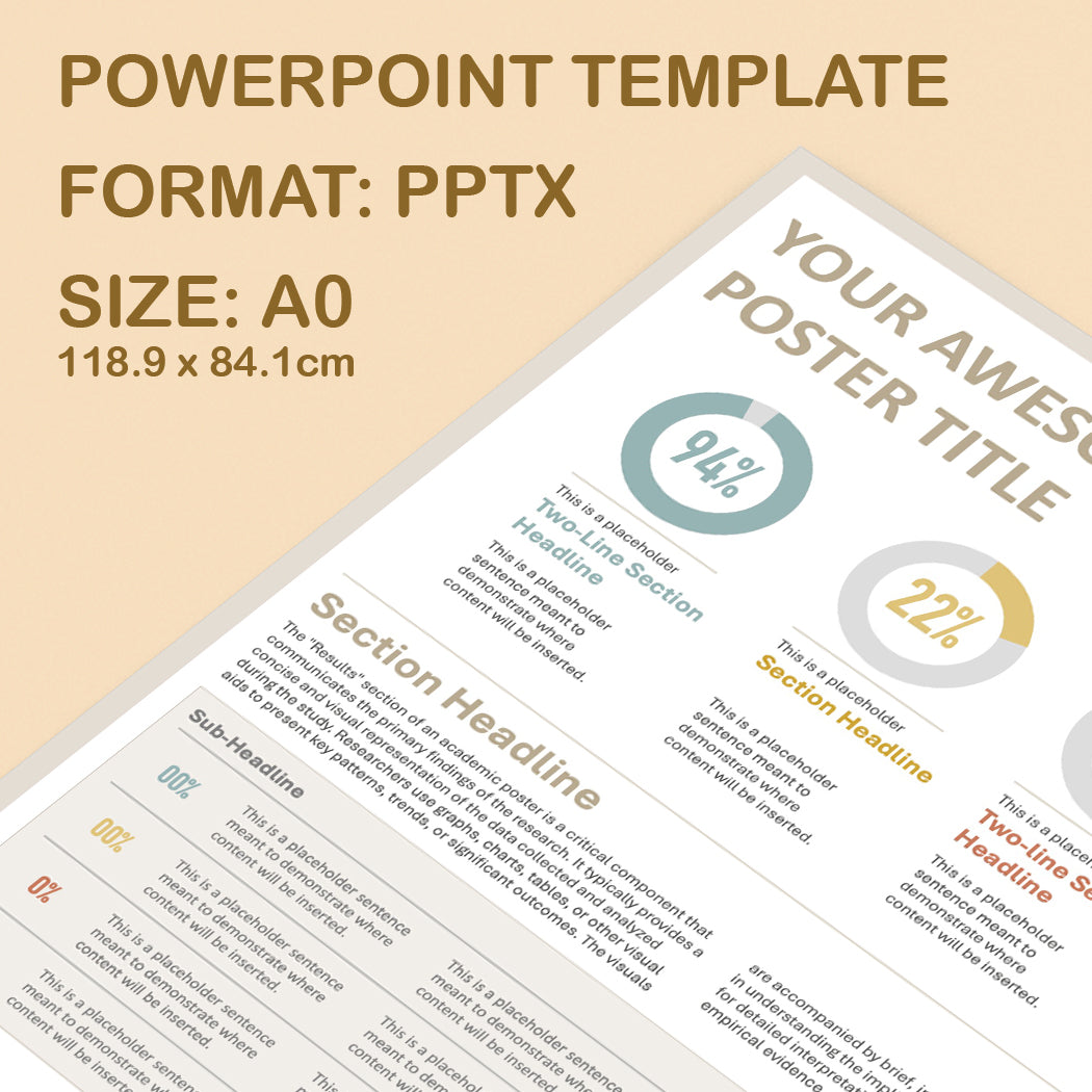 A0 Portrait PowerPoint Template – Data 02