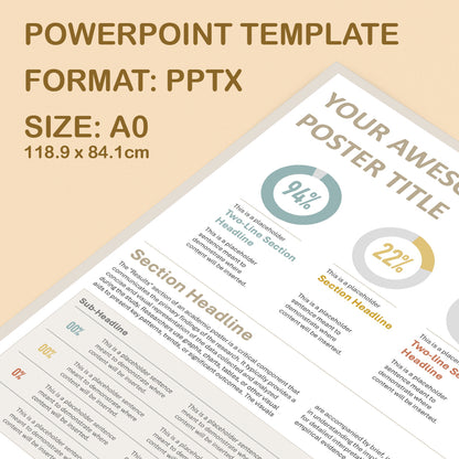 A0 Portrait PowerPoint Template – Data 02
