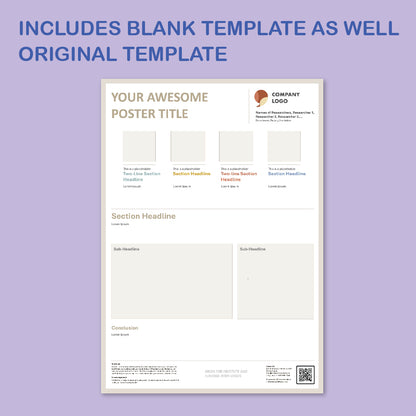 A0 Portrait PowerPoint Template – Data 02
