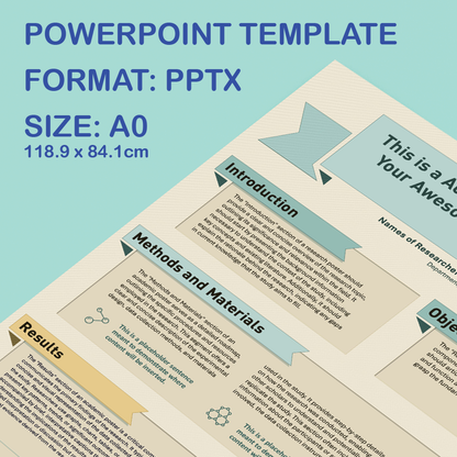 A0 Portrait PowerPoint Template – Generic 01