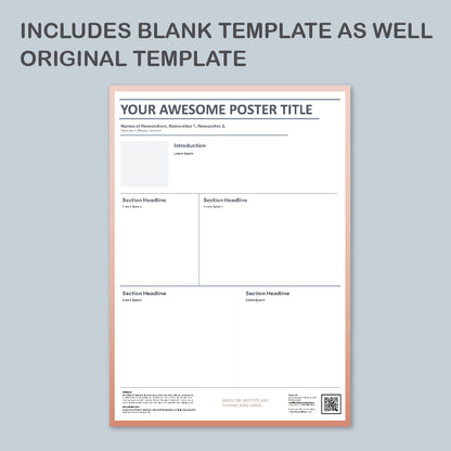 A0 Portrait PowerPoint Template – Commerce 01
