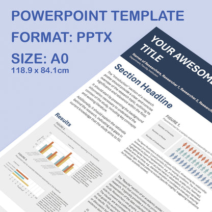 A0 Portrait PowerPoint Template – Data 01